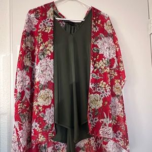 Summer cover up kimono chiffon material